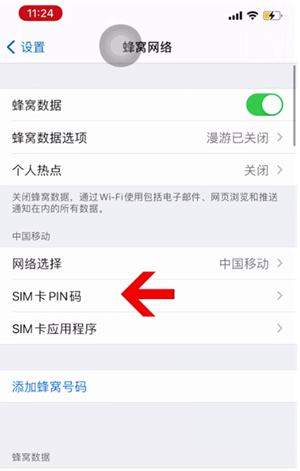 化德苹果14维修网分享如何给iPhone14的SIM卡设置密码 