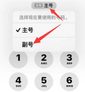 化德苹果14维修店分享iPhone 14 Pro Max使用副卡打电话的方法 