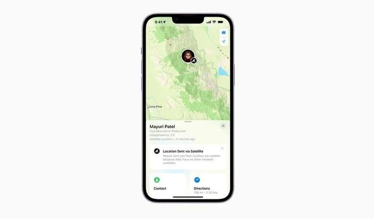 化德苹果14维修分享iPhone14系列中 FindMy功能通过卫星分享位置方法教程 