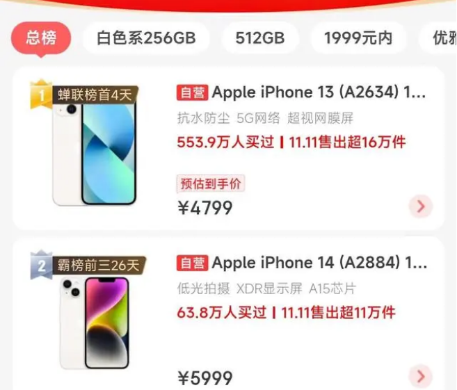 化德苹果14维修分享iPhone14配置不如同价位的安卓还能大卖 