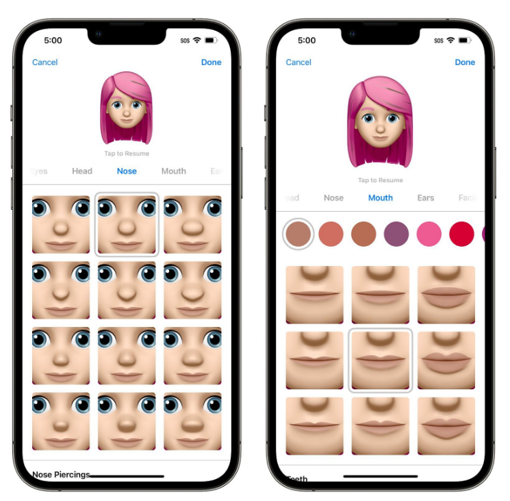 化德苹果手机维修分享​iOS 16中的拟我表情有了哪些变化和升级 